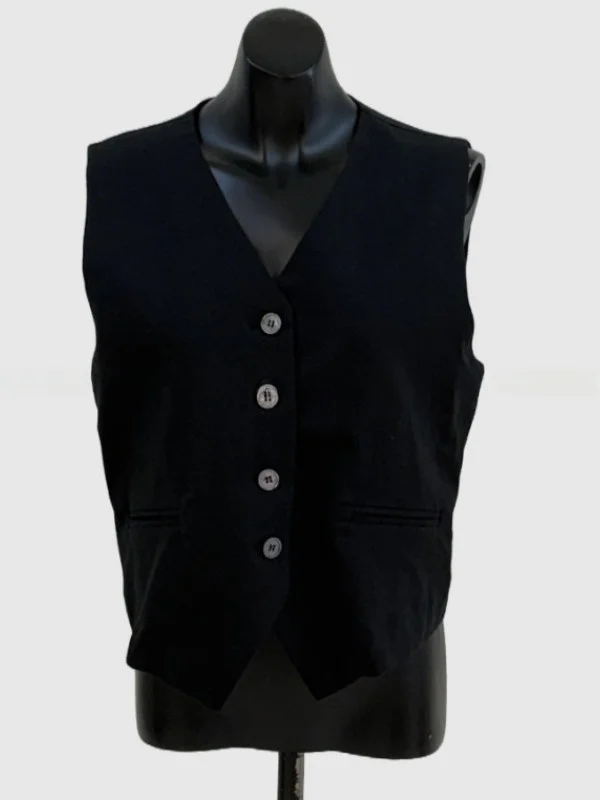 

Retro Waist-Cinching Design Suit Vest Women's Summer New Sle V-Ne Versatile Top Bal Faionable Ladies Sweater