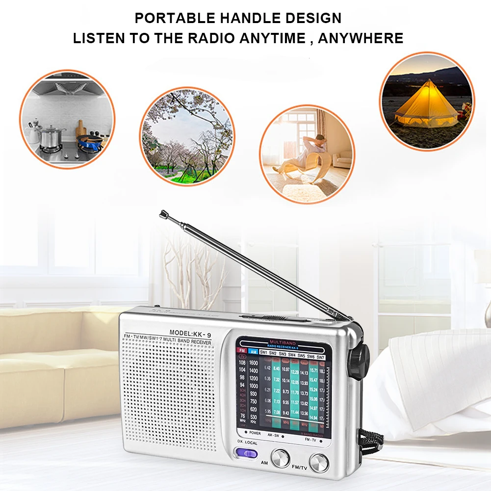 Radio AM FM portatile Mini radio digitali Altoparlante incorporato Il miglior ricevitore radio per la ricezione per la casa, l'interno, l'esterno, la corsa, la camminata