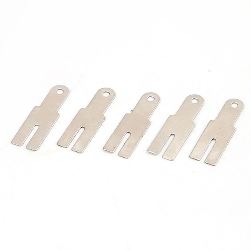 100pcs Y Type Nickel Plated Steel Strap Strip Sheets For Battery Pack Spot Welding Y-shaped Nickel Strip Power Tool Accessories