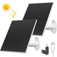 Upgraded ETFE Solar Panel Charger for Ring Stick Up Cam/Pro Battery Spotlight Cam/Pro/Plus Battery etc. Rechargeable Cameras.