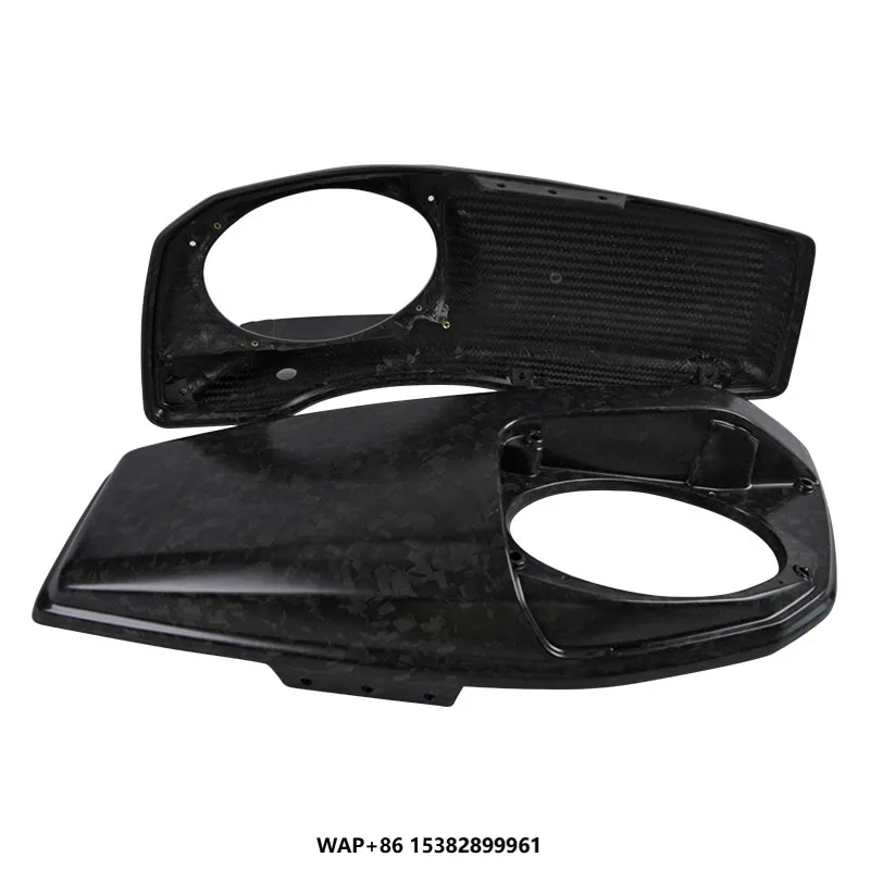 

Black Motorcycle Forged Carbon Fiber Side Box Top Cover Audio Model for 2025 Street Glide Ultra (FLHXU)