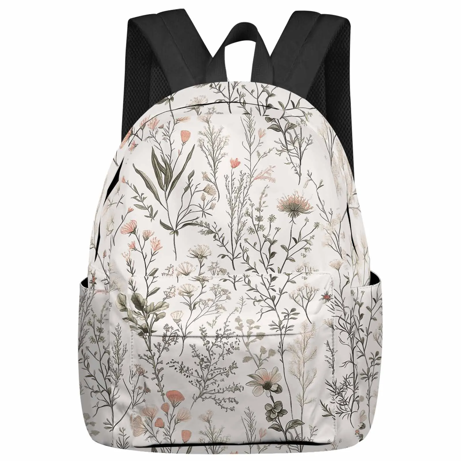 

Flower X Radiation Leaves Large Capacity Backpack Men Laptop Bags High School Teen College Girl Student Mochila