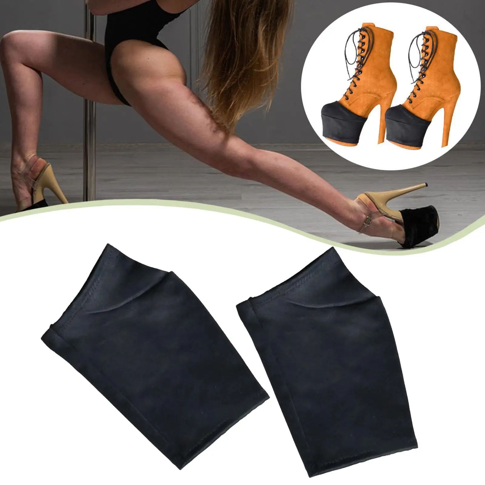 

Защитные чехлы для танцевальной обуви из замши, нескользящие накладки на обувь, чехлы для ботинок для танцев на пилоне, для женских каблуков, для тренировок