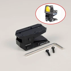 Tactical CNC Adjustable Height Slide Red Dot Riser Mount Raise Sight Adapter for t01 t02 Holosun