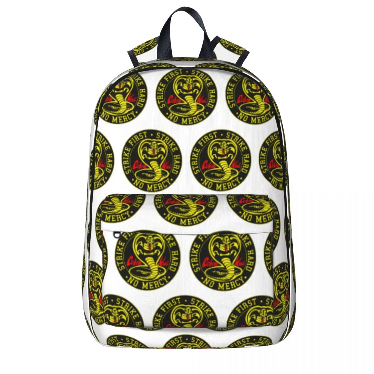 Cobra Kai Cobra Kai No Mercy Classic Backpacks Student Book bag Shoulder Bag Travel Rucksack Fashion Children School Bag