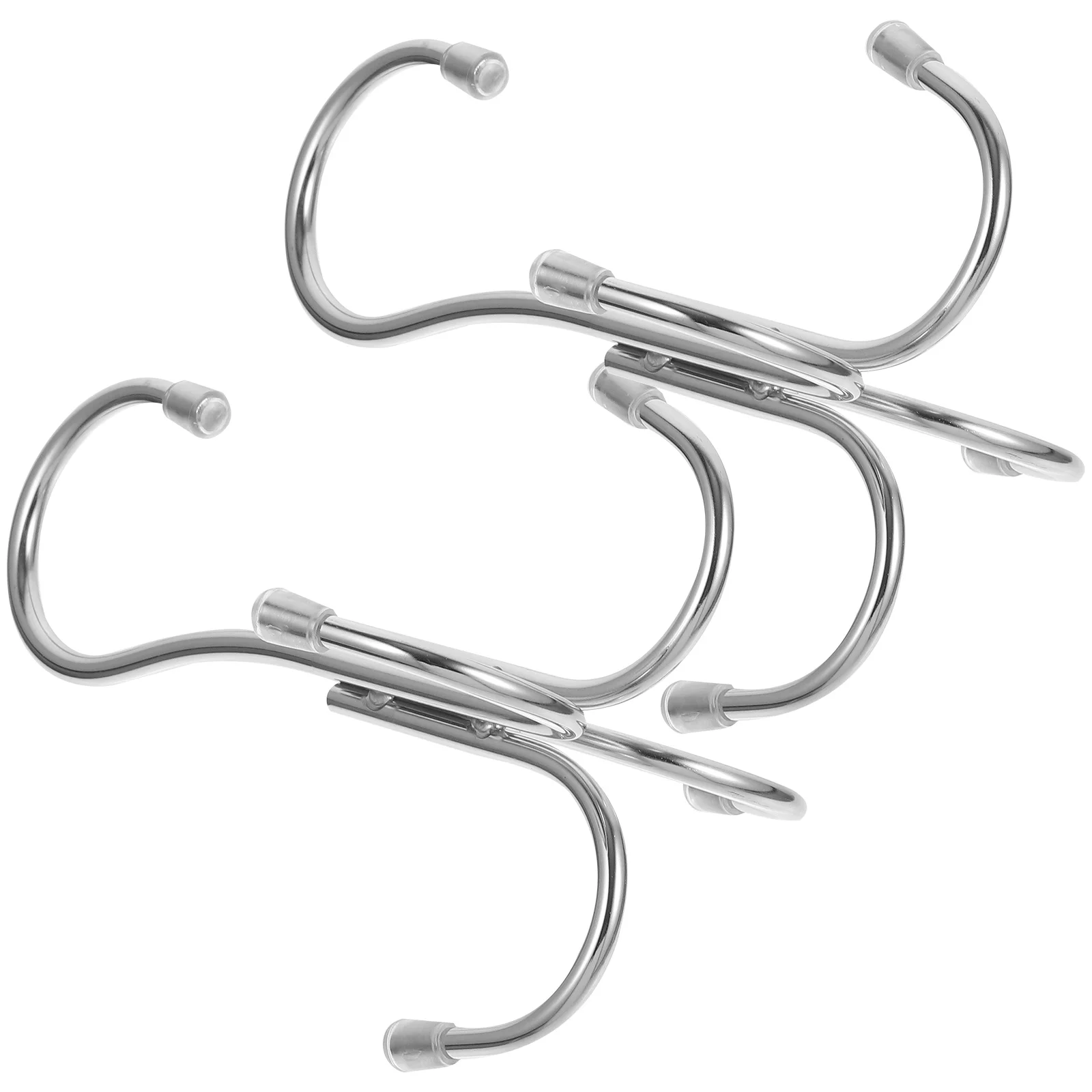 

2Pcs Hooks Stainless Steel Scarf Bag Hanger Storage Rack Organizer Stable Tie Belt Rack Space Saving Closet Handbag Hook
