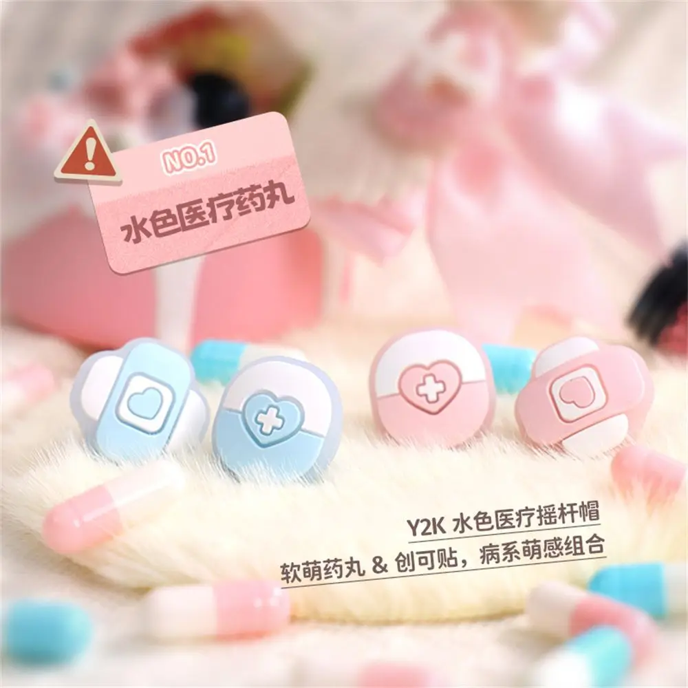 Cute Thumb Grip Caps for Nintendo Switch 2 Pro PS5 Controller Silicone Analog Stick Cover Heart Cross Game Joystick Accessories