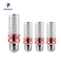 4pcs lampadine a mais a LED ad alta efficienza energetica E14 E27 85-265V 12W 16W senza sfarfallio SMD2835 illuminazione domestica decorazioni per interni lampadine luminose