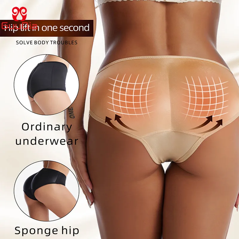 GUUDIA Butt Enhancer Panties Low Waist Seamless Buttock Enhance Bum Enhancement Body Shaper Butt Shapewear Panties Cushion