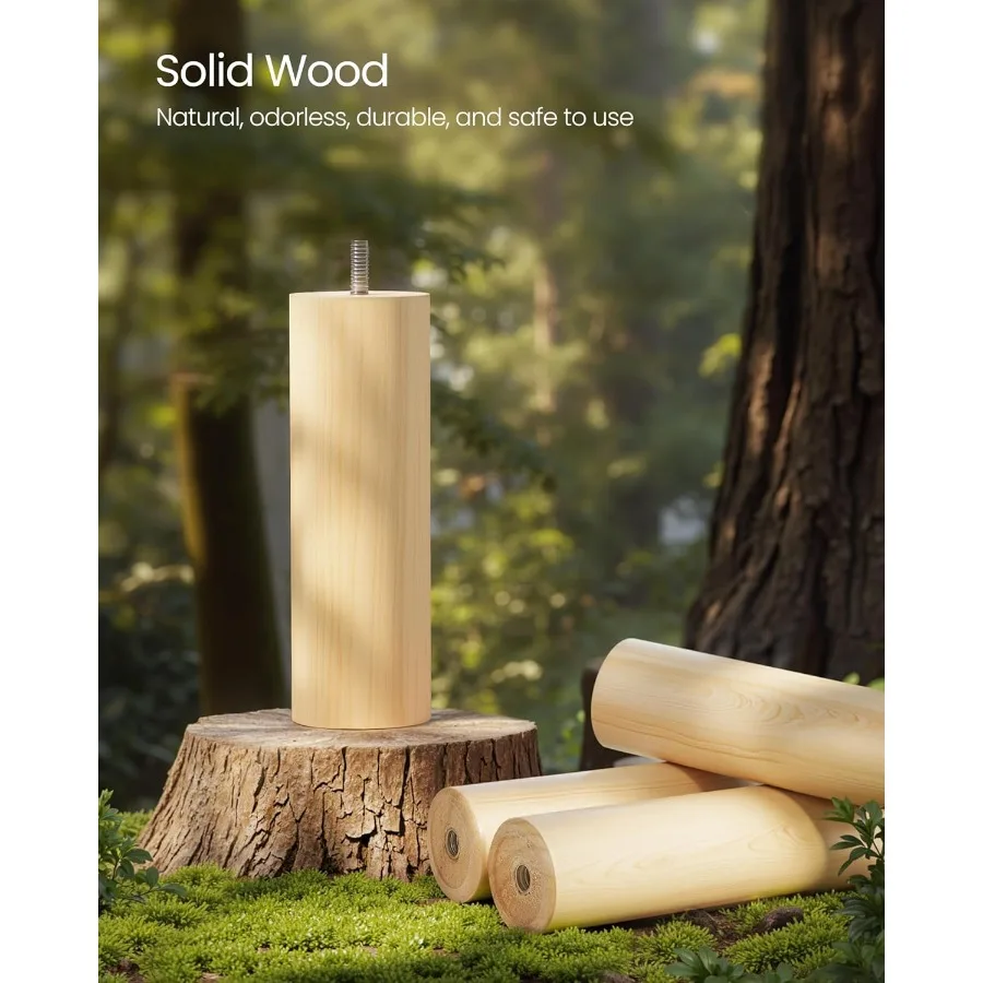 رف معطف من الخشب الصلب قائم بذاته على شكل شجرة مع 8 خطافات تتميز بـ 3 خيارات للارتفاع مثالية لتنظيم قبعات الملابس والحقيبة #5