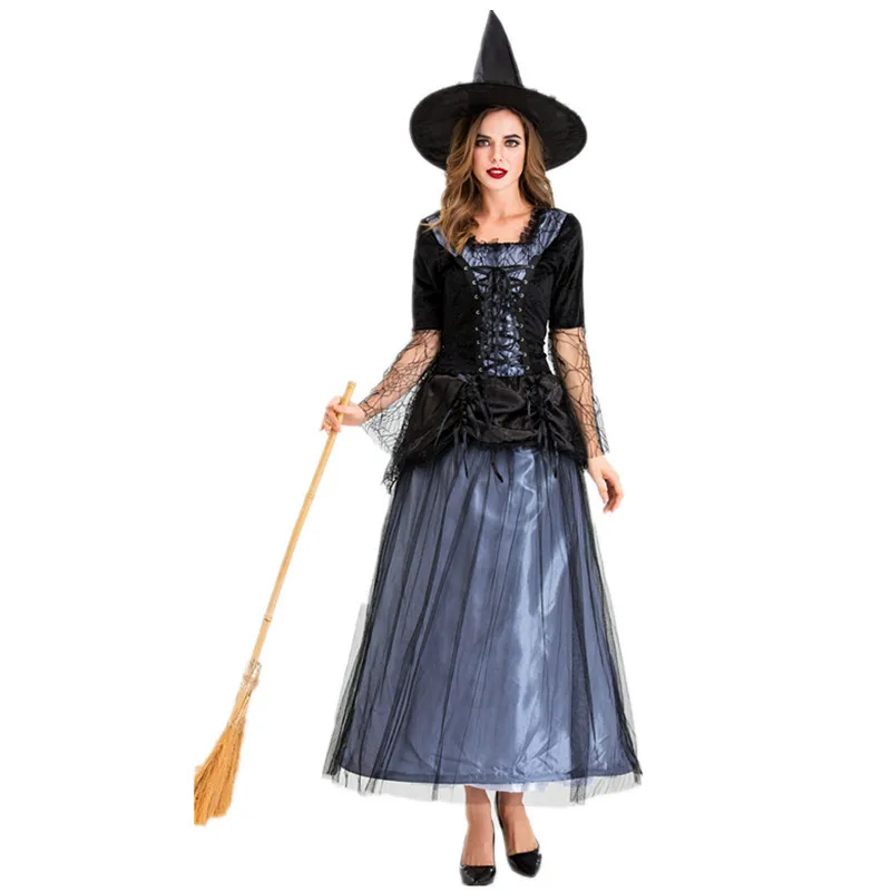 Novo loween cosplay traje de bruxa adulto role-plang desempenho roupas ds traje de palco tradicional chinês étnico feminino...