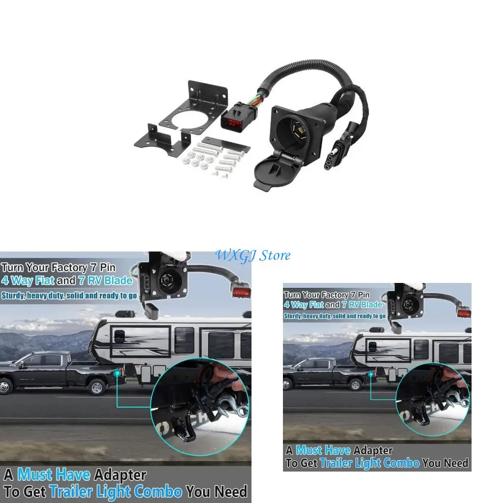 

37JE Multifunctional Vehicle 10 Pin to 4+7 Blade Trailer Wiring Harness Connector Replacement Plug Play Design 56038366AB