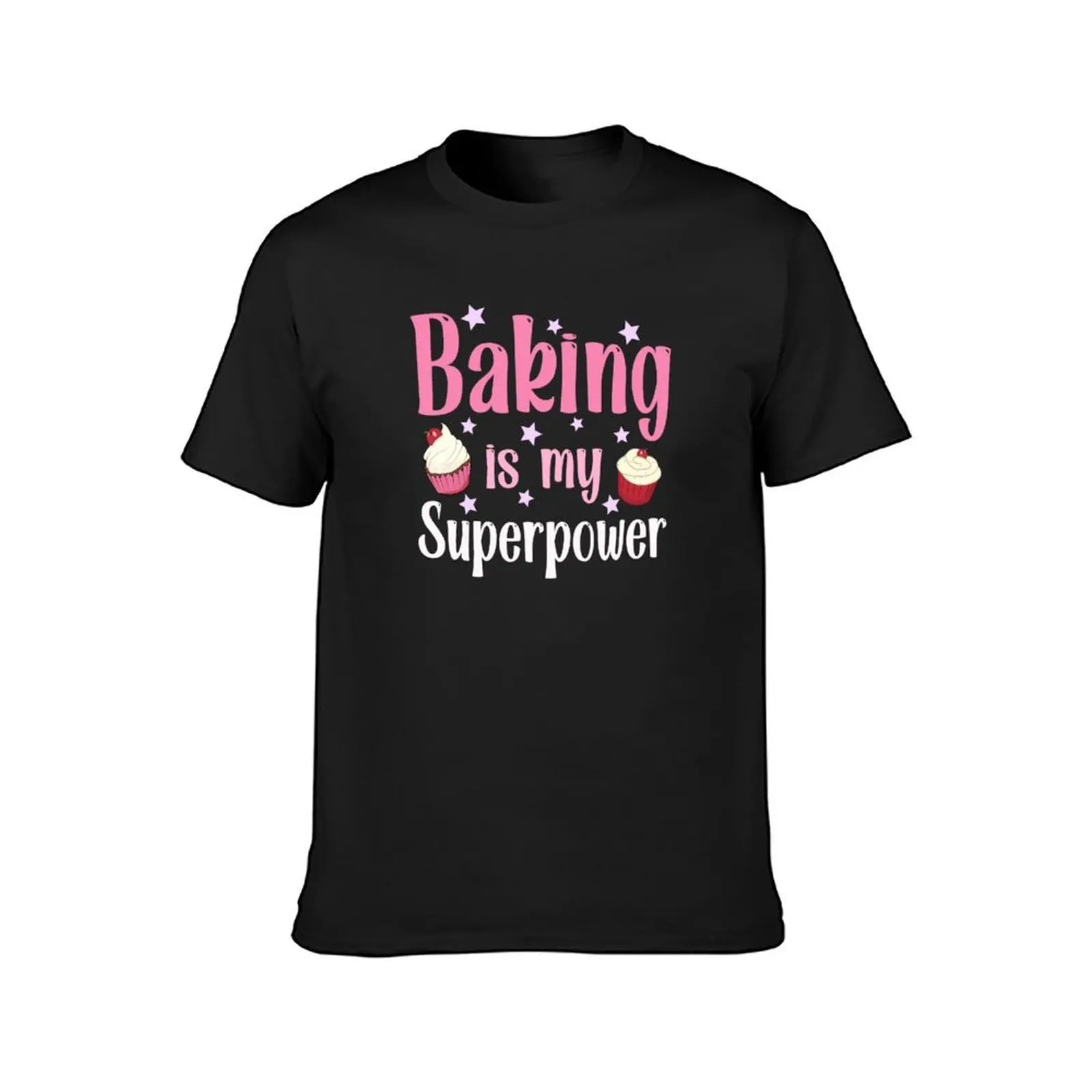 Baking Is My Superpower for bakers T-Shirt oversizeds summer tops boys whites t shirts men