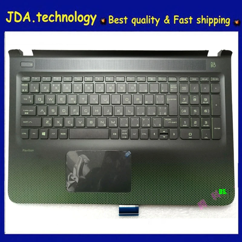 New for HP Pavilion 15-Ak 15T-AK 15-ak002TX JPJapanese keyboard Palmrest Upper Cover Touchpad Backlight,832805-291