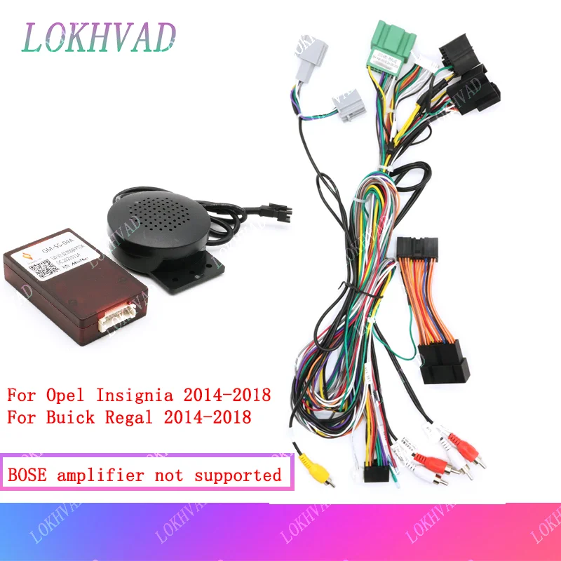 

16Pin Car Wiring Harness Adapter Canbus Box Decoder Android Radio Power Cable For Buick Regal Opel Insignia