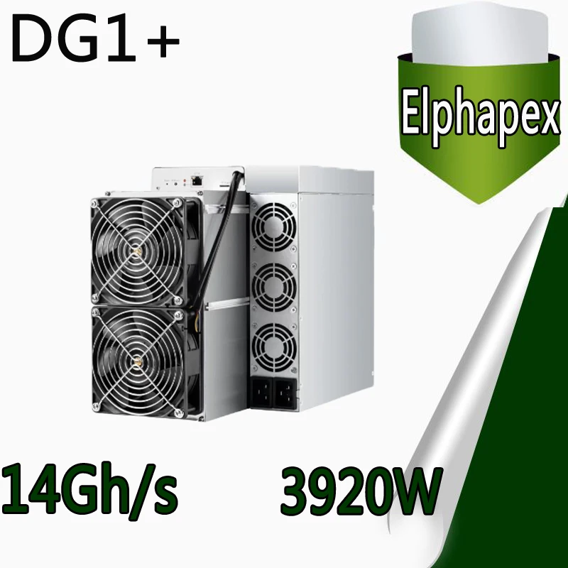 ElphaPex DG 1+ is an ASIC miner designed for Scrypt algorithm with a maximum hash rate of 14Gh/sand a power consumption of 3920W