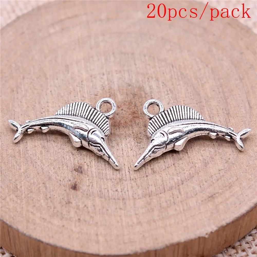 Swordfish Charms For Jewelry Making DIY Pendants For Gift Bulk