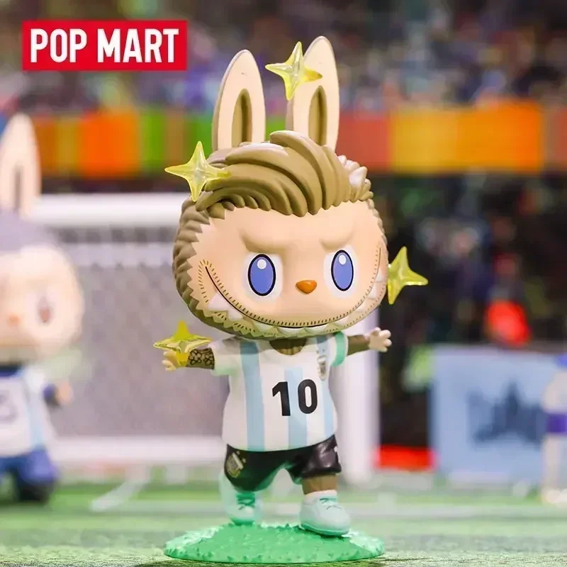 POP MART Labubu Figure - Argentine Football Association Mystery Blind Box Cute Sports Collectible Gift Original Design