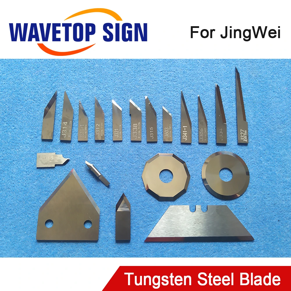 

WaveTopSign JWEI 10 шт. вибрационный нож с вращающимся лезвием, круглое лезвие для цифрового вибрационного режущего станка с ЧПУ J206 J351 J383