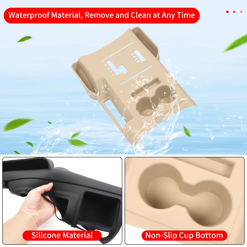 For Mitsubishi PAJERO 2006-2021 Central Control Silicone Protective Cover Dust-Proof Pad Interior Upgrade Decoration Accessories