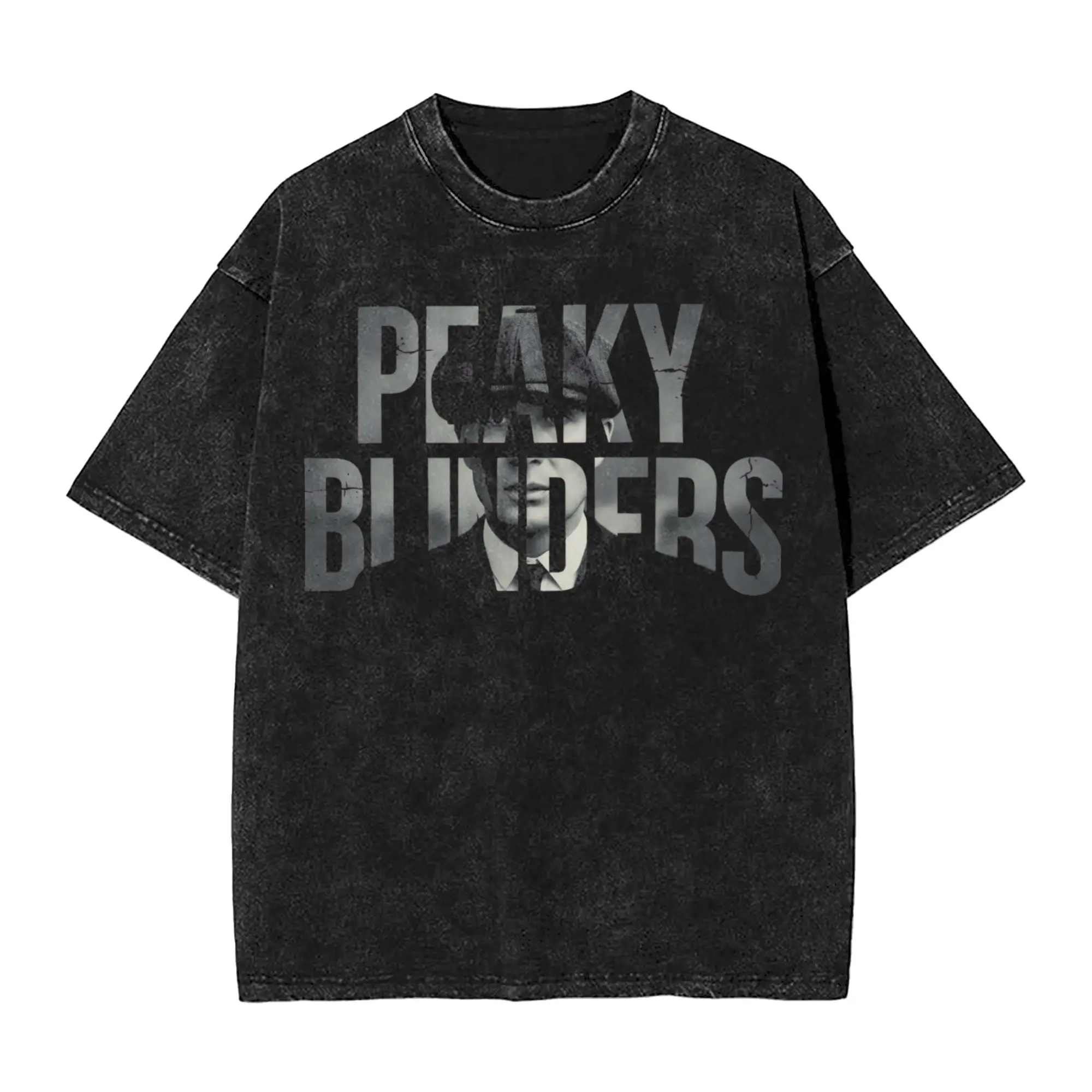 Summer  Tommy Shelby Peakys Blinders The Immortal Man Washed T Shirt Merch Oversize T-Shirt  Men Women Tee Shirt