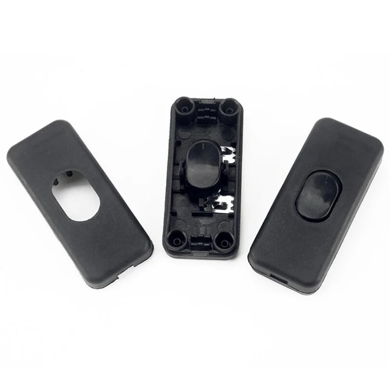 Table Lamp 110V- 250V Desk Light On/Off Indicator Cord Switch Inline LED Black/White Color u