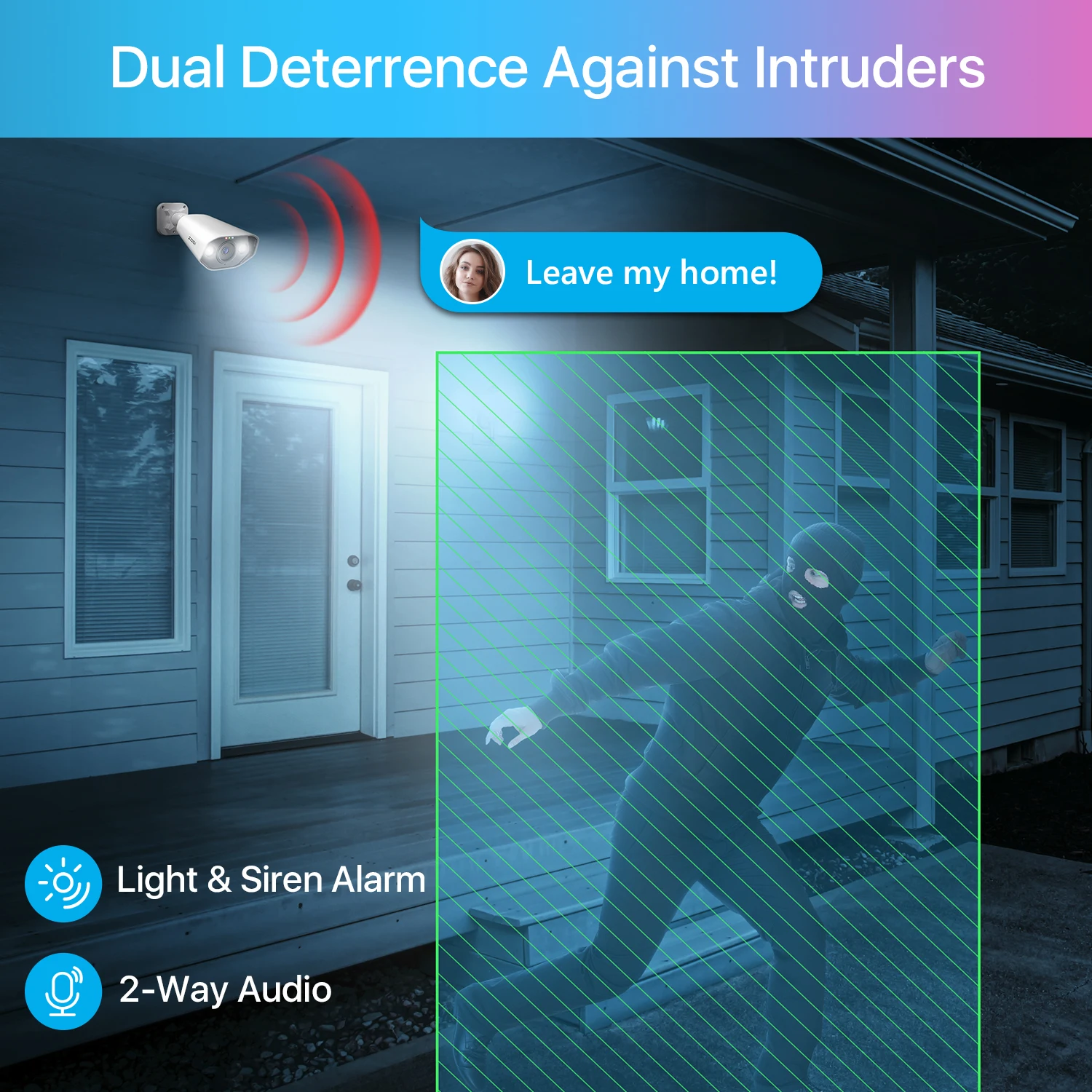 ZOSI 16채널 4K PoE 보안 카메라 시스템 양방향 오디오 H.265+ 8MP 16채널 NVR 4TB HDD 24시간 녹화용 8MP 실외 PoE IP 카메라