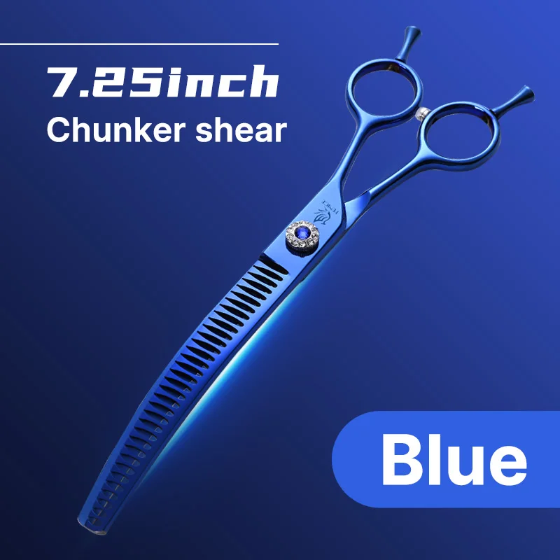 Fenice Professionele JP440c 7 inch Hoge kwaliteit hond Grooming Schaar Gebogen dunner Schaar Chunker Dunner Schaar