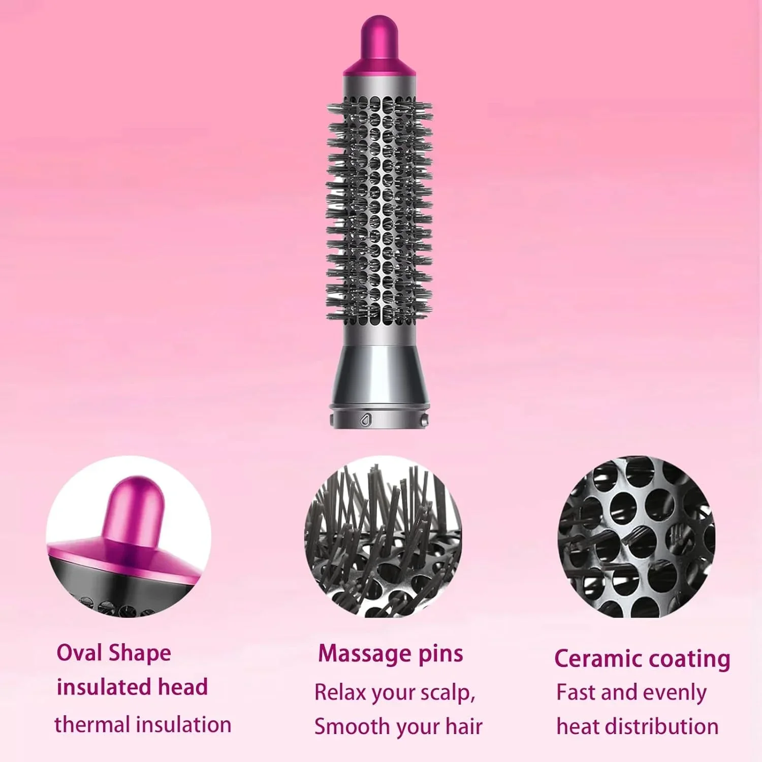 

Для насадки для объема Dyson Airwrap — круглая щетка 20 мм для тонких/плоских волос, подтяжка корней салонного уровня без повреждения тепла