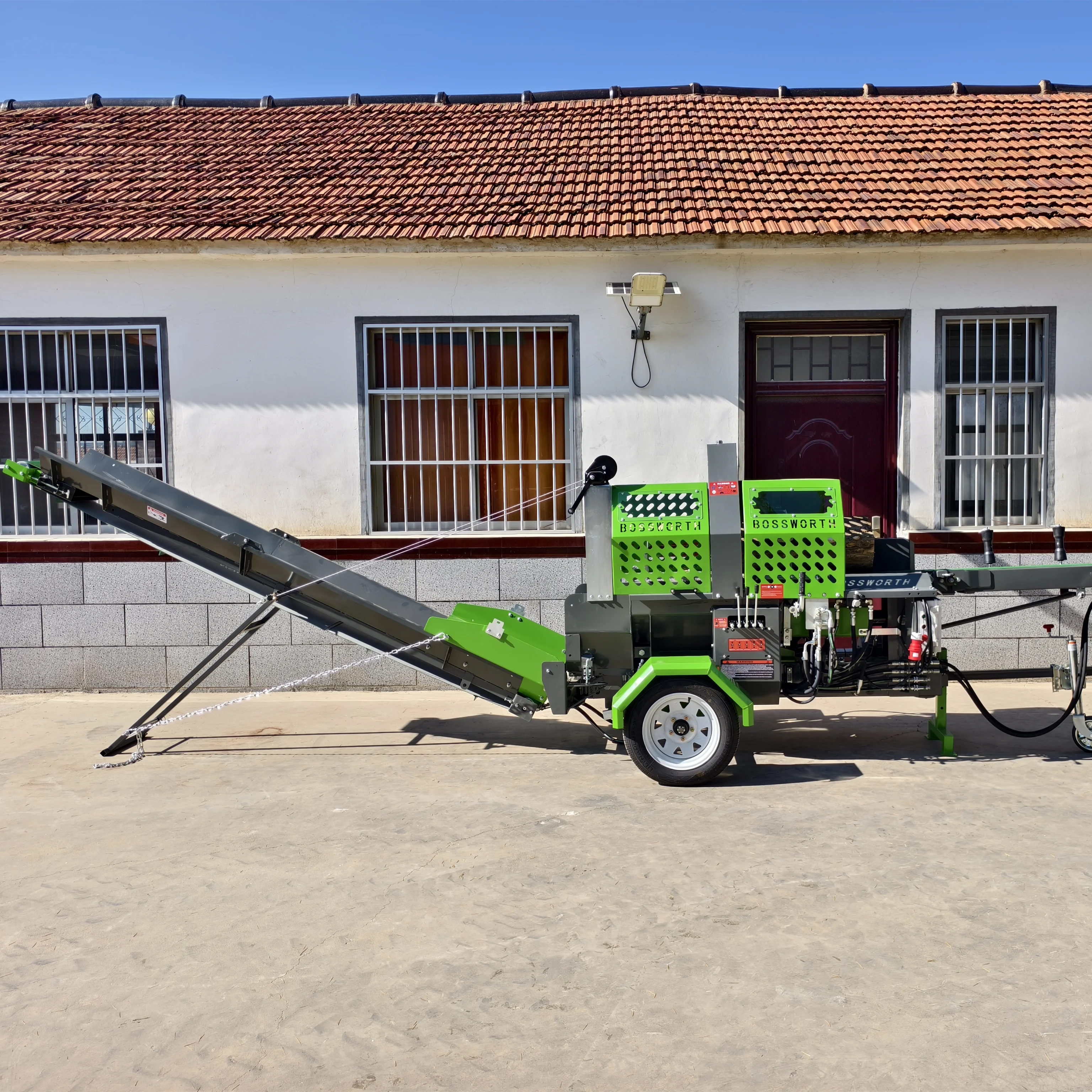 Customized CE 20 Ton Log Splitters Firewood Processors Electric Operating Forest Machine