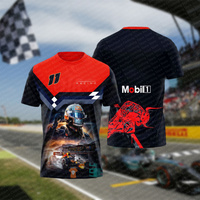 2024 Latest Hot Selling F1 Racing Printed Men's T-shirt Short Sleeve Classic Formula Racing Training Comfortable Team Kit