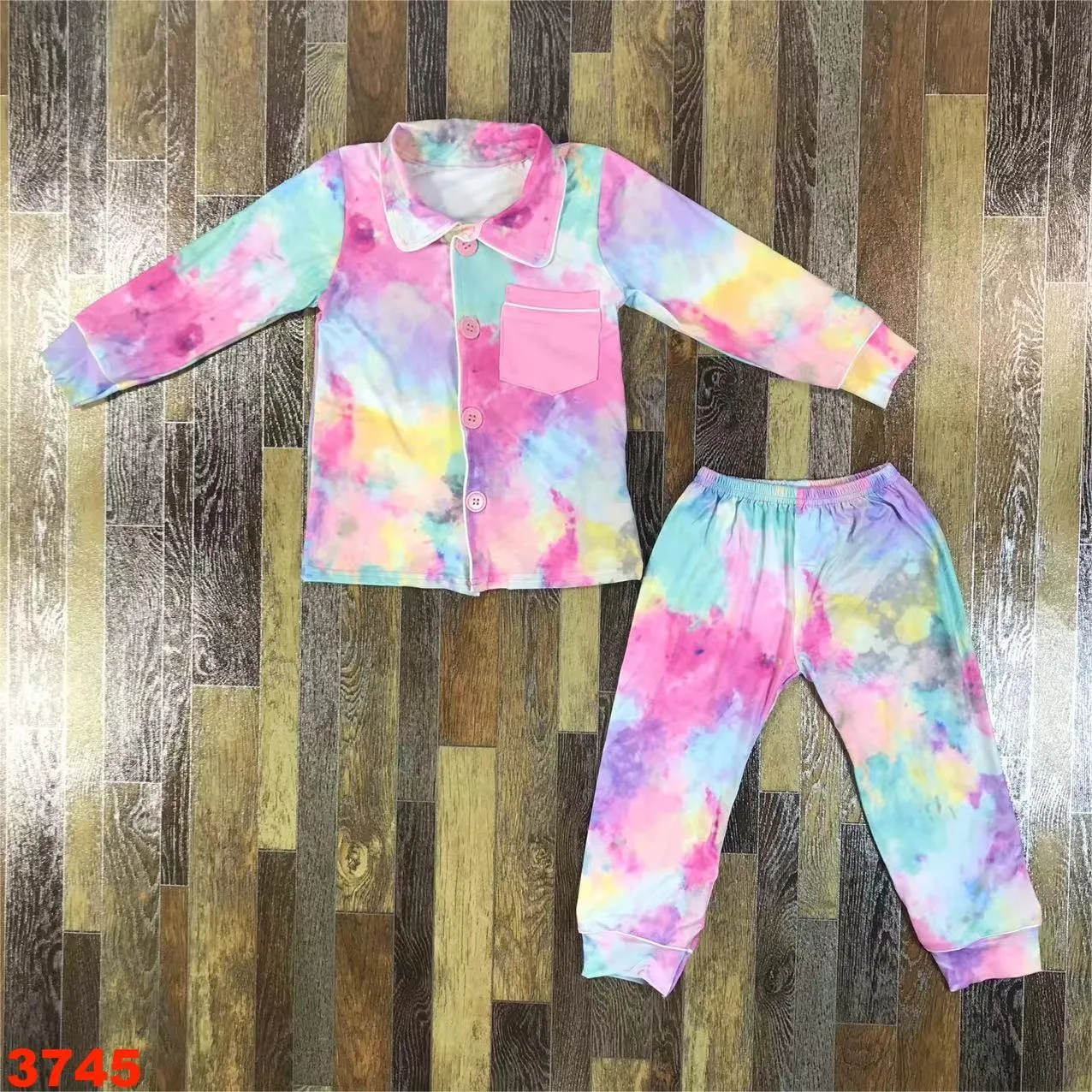 

Rainbow print Autumn Kids Clothes for Girl baby Sets Childrens top jacket sweatshirt + pants trousers 0-16 years