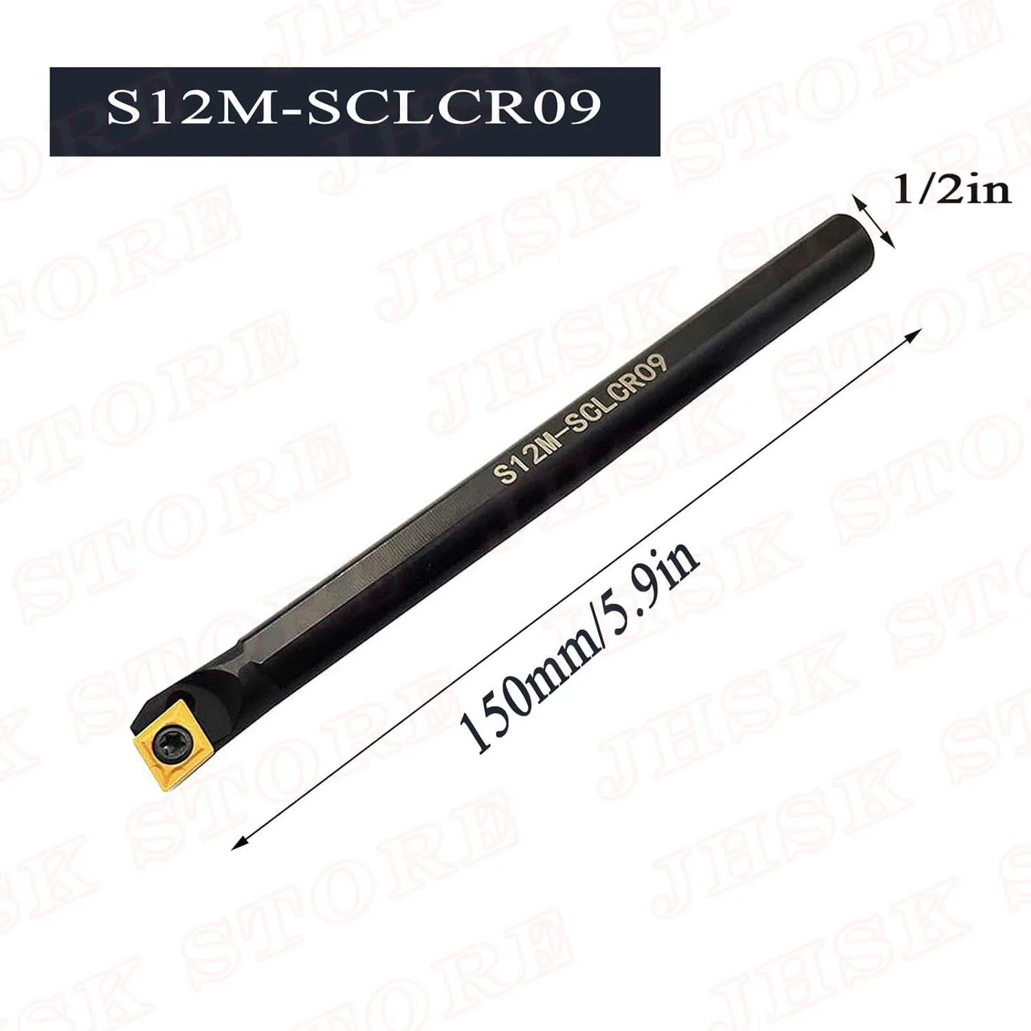 Portaherramientas de torneado de espuma de Metal Indexable, barras de perforación con insertos de torneado de carburo CCMT09T304/CCMT32.51, 1/2 pulgadas