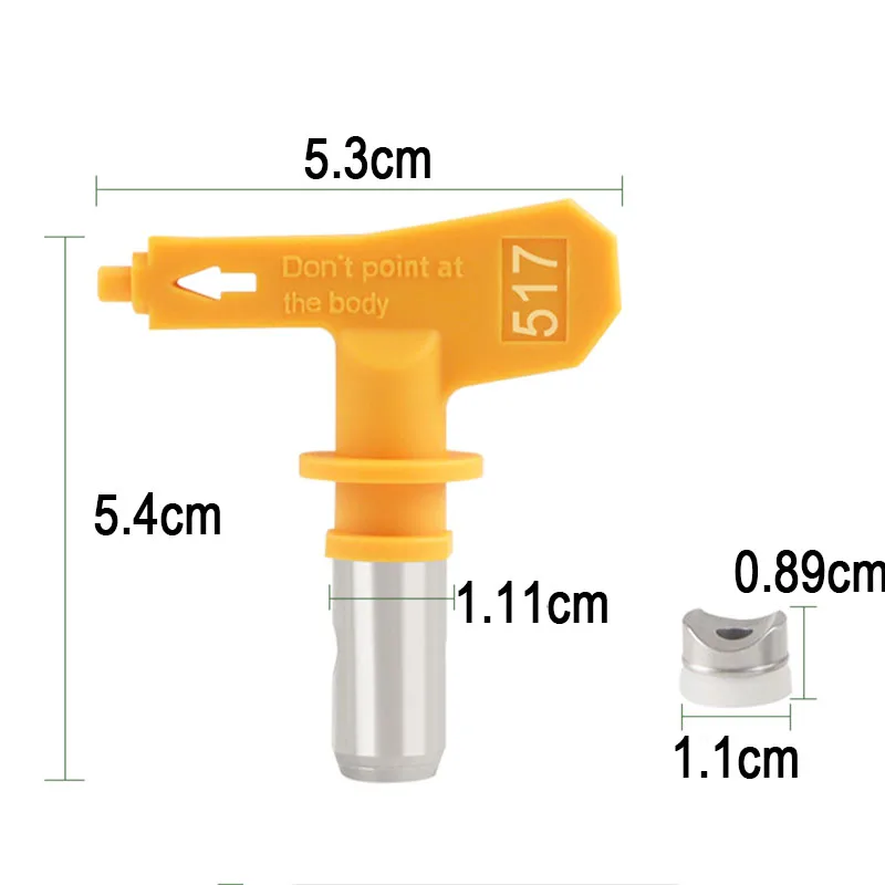 3pcs Airless Spray Tip Nozzle Tungsten Carbide Multiple Models,For Sprayer Wall and Furniture Painting Tools Replacement Part