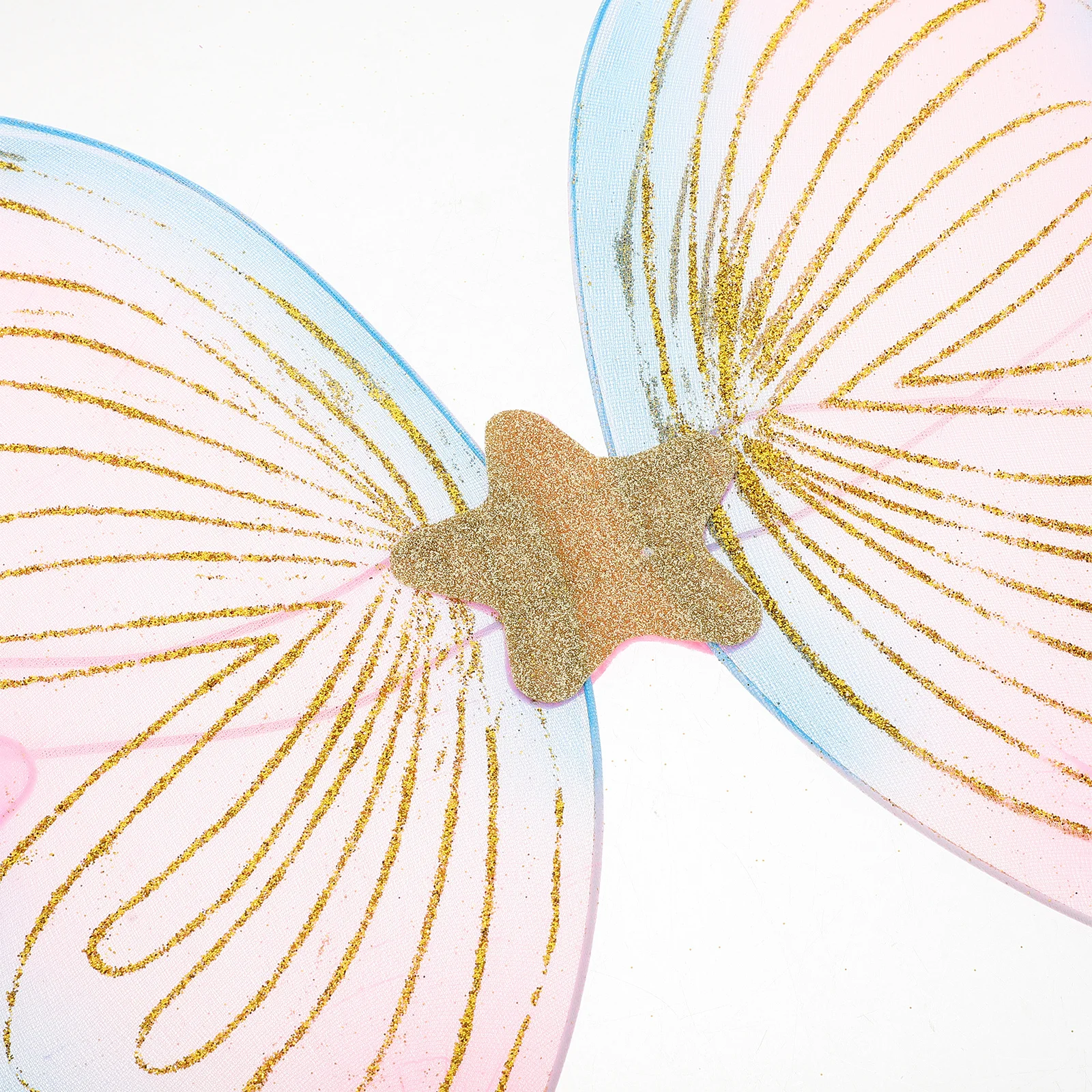 여아용 나비 날개 의상 1세트, 가벼운 요정 날개 액세서리, 어린이 파티 코스프레 할로윈 무대 소품