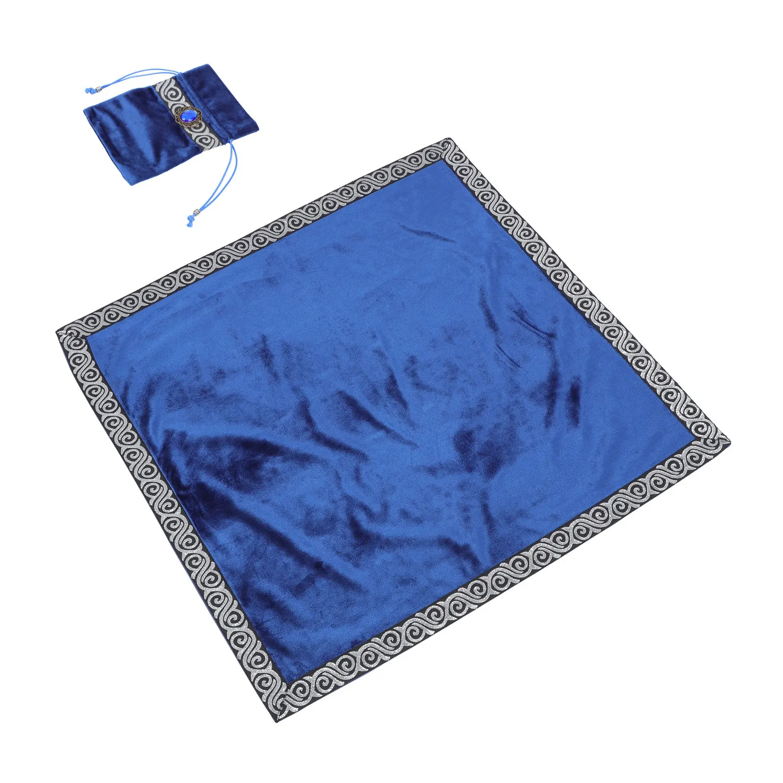 1Set Premium Dense Wear-Resistant Tarot Tablecloth Set with Drawstring Cards Pouch for Counselors Psychologists