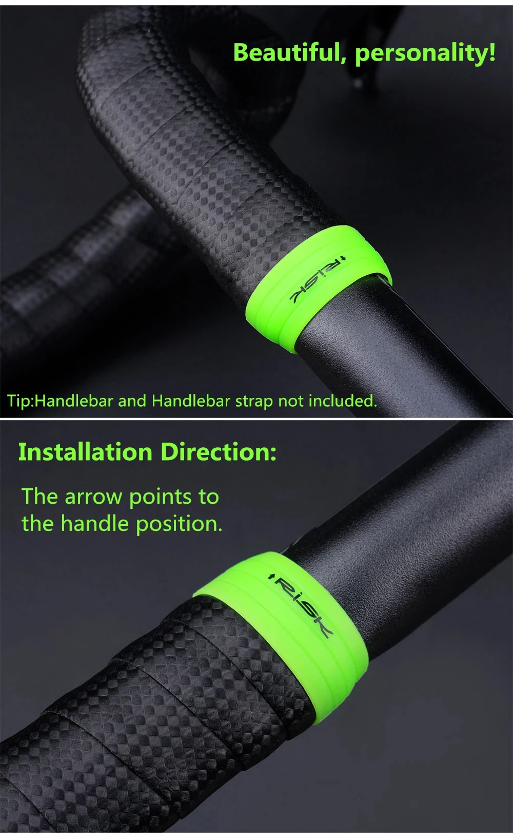 1 Paar Silikon Fahrrad Lenker Klebeband Befestigungs hülsen ring Anti-Skip wasserdichte Stecker Schutzhülle Fahrrad Gummi Straßen hand neu – Detail 5