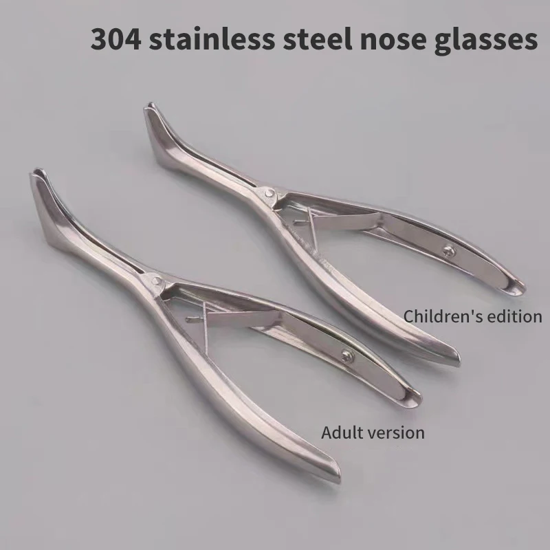 1Pcs Nose Mirror Ear Canal Dilator Stainless Steel Nostril Speculum Adult Kids Nose Pliers Nasal Dilator Professional Tools