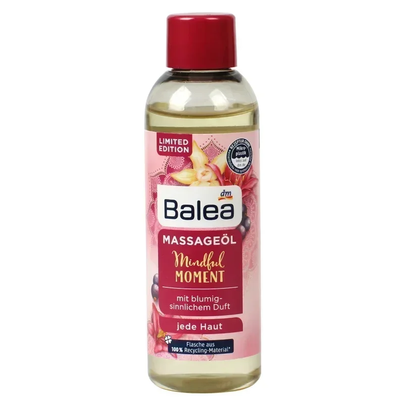 Germany Balea Almond Grape Seed Essential Oil 100ml Face Body Massage Oil Nourishing Skin Moisturizing Smooth Soothing Skin Care