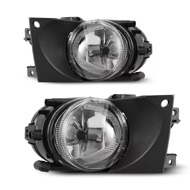 1Pair Front Bumper Fog Lights Replacement Clear Fog Lamps For BMW E39 525I 530I 540I 2001-2004 63176900221 63176900222