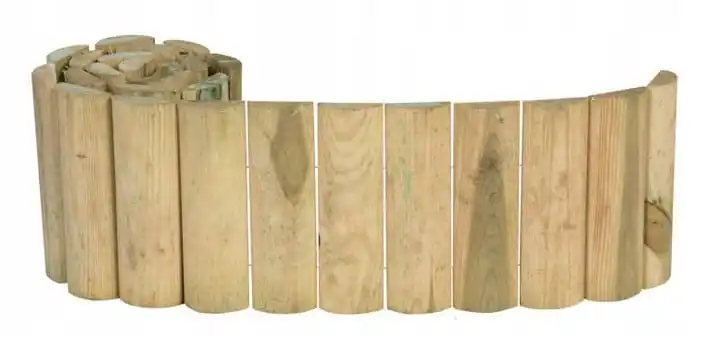 Image of Rolborder Gartenpalisade aus Holz 4,6x20x200 cm