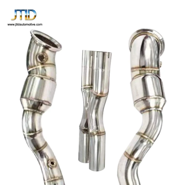 

Hot Sale Exhaust Catless Bypass Down pipe for Ferrari F12 No Opf Downpipe and X Pipe