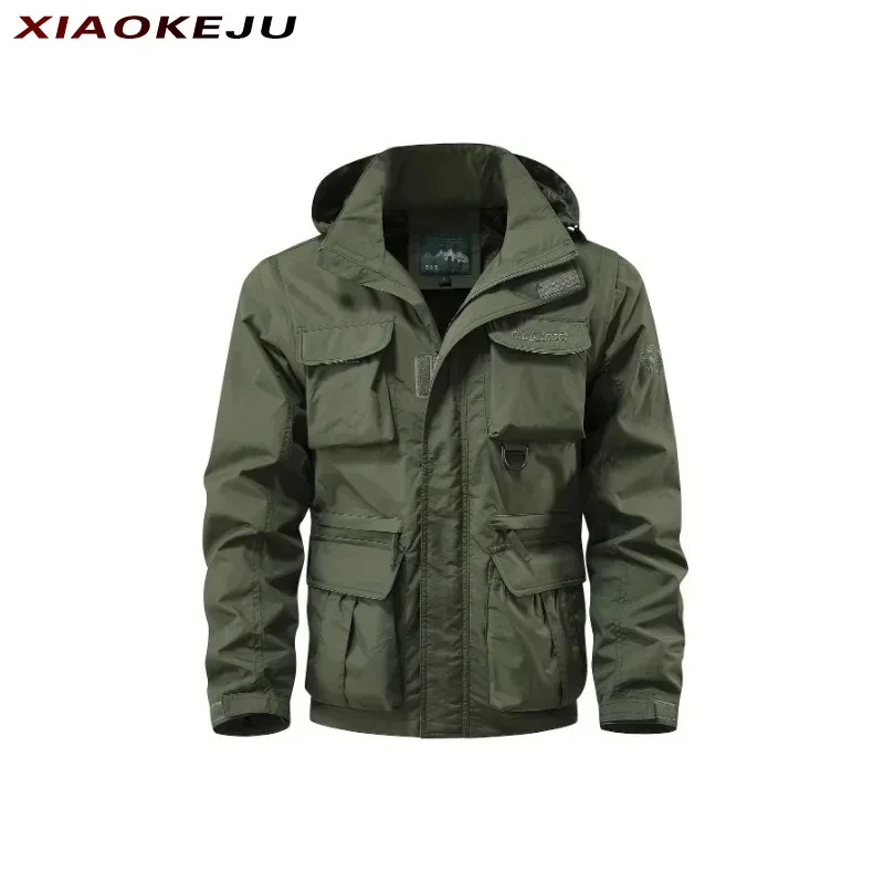 

Style Vest Men's Jackets Lightweight Padded Autumn Winter Clothing Outerwear Mens Waterproof Vintage Male Coat Parka Hooded Men