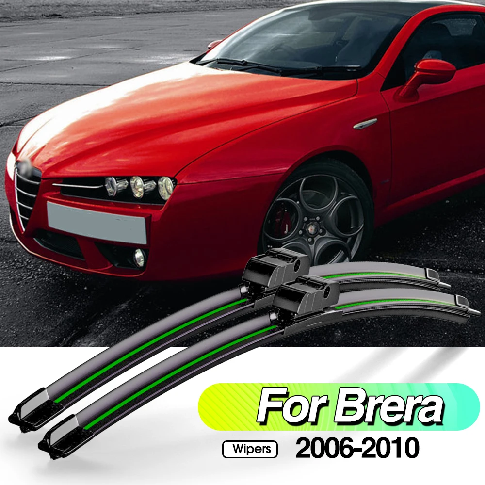 

For Alfa Romeo Brera 2006-2010 2pcs Front Windshield Wiper Blades Windscreen Window Accessories 2007 2008 2009