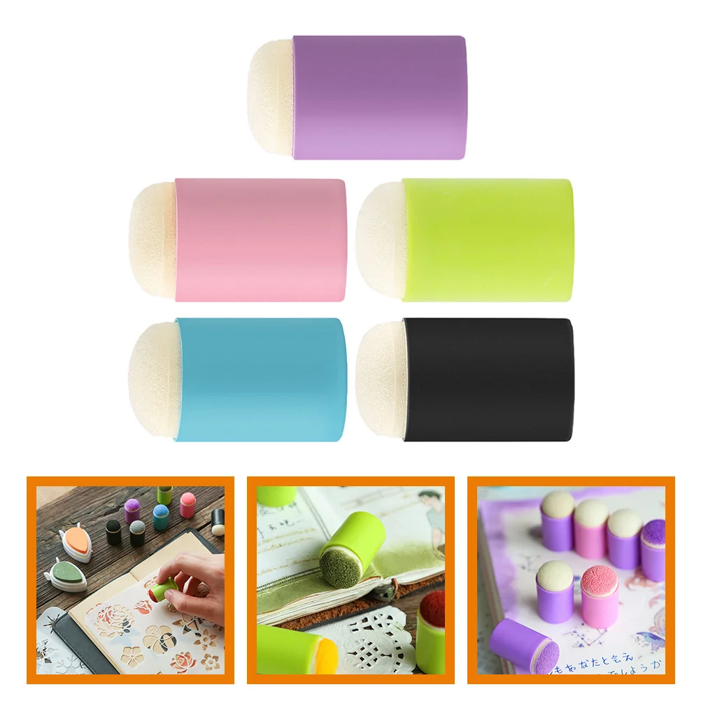 

5 Pcs Finger Sponge Daubers Drawing Paint Painting Cots Stamp Kids Graffiti Seal Sponges for