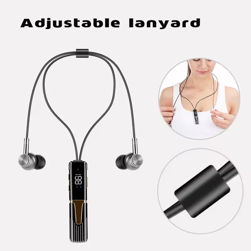 

Bluetooth 5.2 Headphones Neckband Wireless Earphones Sports Headphones Long Standby Pluggable Headset With Mic