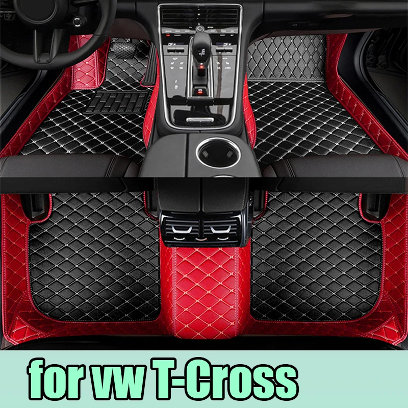 

For VW vw T-Cross Tcross 2023 2022 2021 2020 2019 2018 Car Floor Mats Carpets Parts Covers Auto Interior Accessories