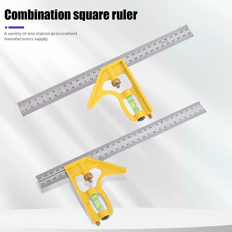 Measuring Tool Combination Angle Ruler Stainless Steel Multifunctional Combination Angle Ruler