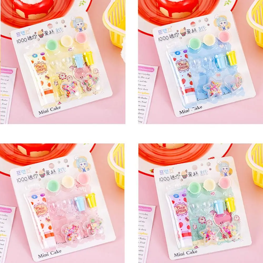 Mini Simulation Creme Eis Dessert Handgemachte DIY Kuchen Modell Kleine Teile Creme Kleber Spielen Haus Pretend Spielen