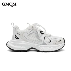 GMQM New 2023 Fashion Casual Platform Women's Sneakers Breathable Running  Sport Shoes Lace-up Tenis Vulcanize Shoes Footwear